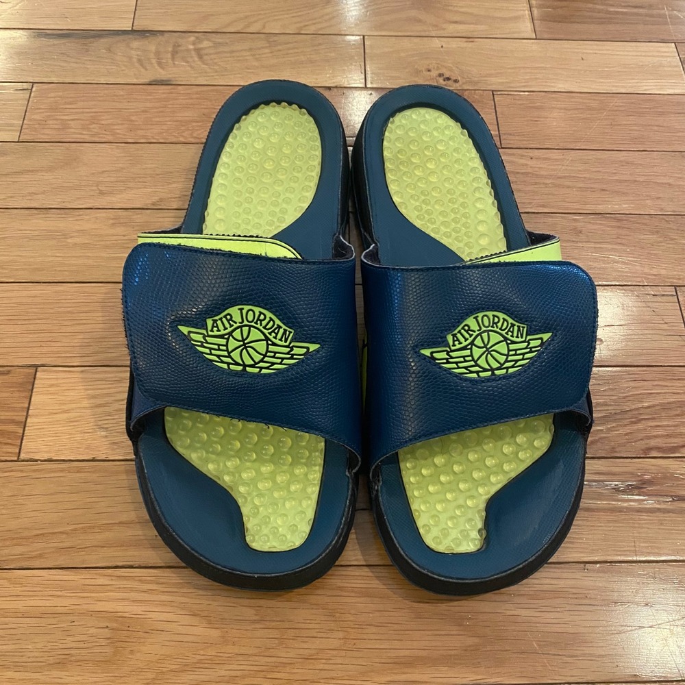 Nike Air Jordan Slides Jumpman Hydro 2 Retro Flight Bred 644935-303 Size‎ 13